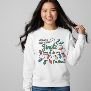 Funny Christmas Sweatshirt Crew Neck Sweater Holiday Gift Snarky Humor